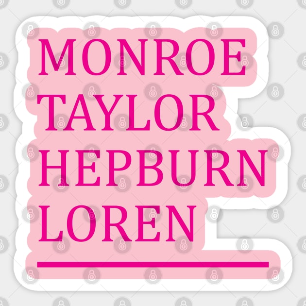 Old Hollywood Glamor Sticker by Laura Contarino